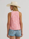 Wrangler Ladies V-Neck Desert Tank - Pink - 112375228