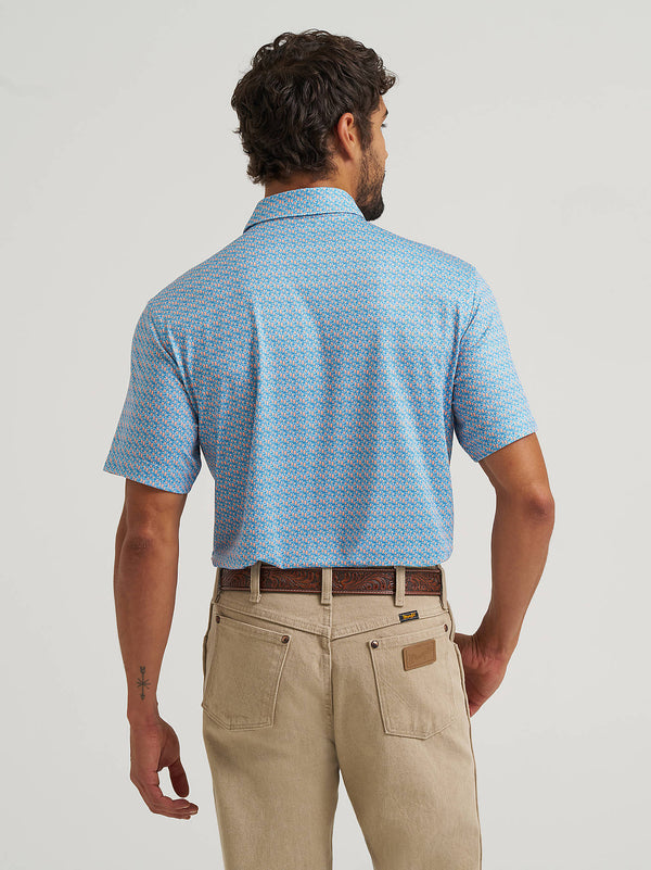 Wrangler Mens Papaya Punch All Terrain Gear Men's Performance Polo Shirt-112375267