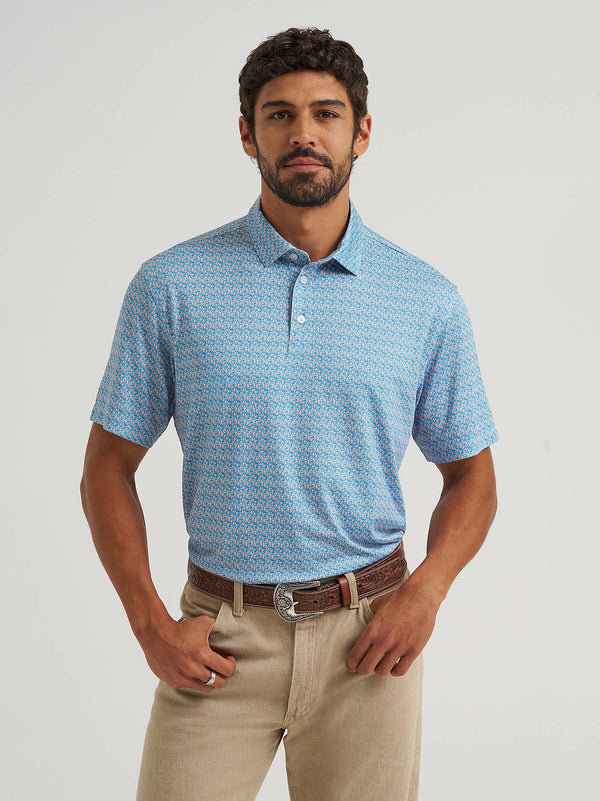 Wrangler Mens Papaya Punch All Terrain Gear Men's Performance Polo Shirt-112375267