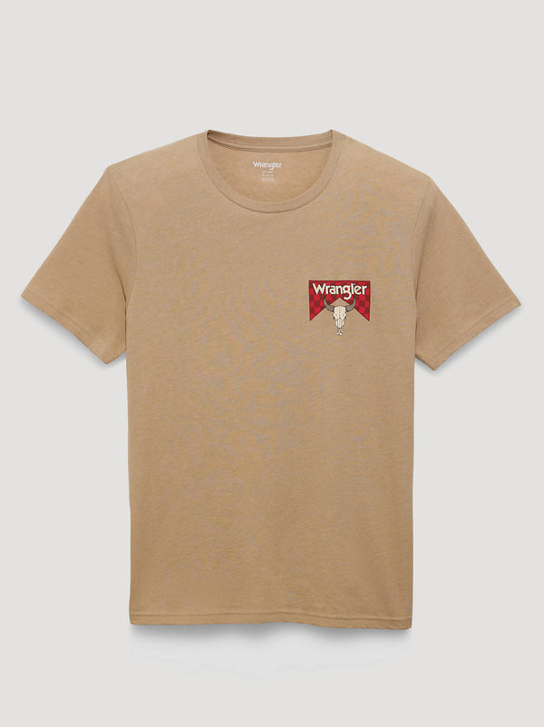 Wrangler Bull Checkerboard Back Graphic TShirt-112375727