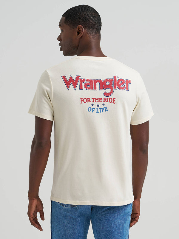 Wrangler Mens For The Ride of Life Back Graphic TShirt-112375740