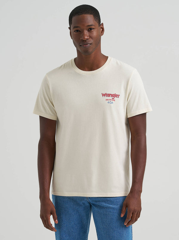 Wrangler Mens For The Ride of Life Back Graphic TShirt-112375740