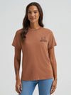 Wrangler Ladies Rawhide Heather Bucking Back Graphic Tee-112375852