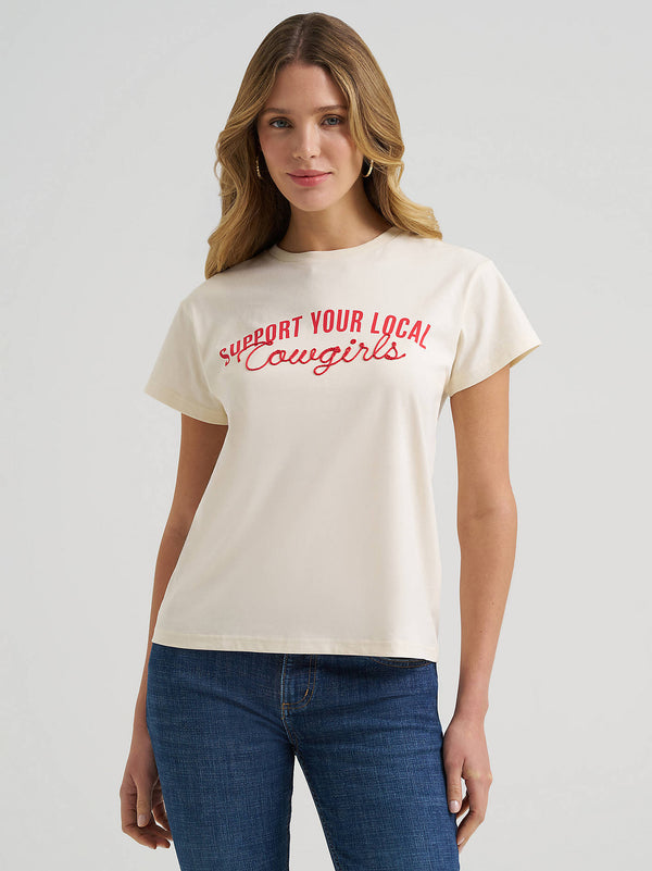Wrangler Ladies Whipstitch Cowgirls Retro Graphic Tee-112375864