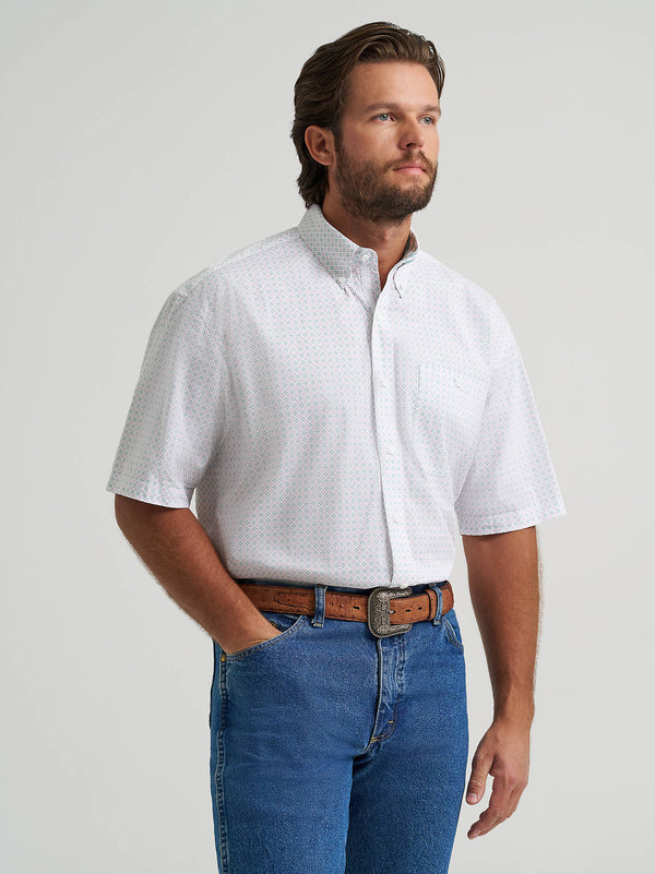 Wrangler Mens George Strait Short Sleeve Kaleidoscope Shirt-112379023