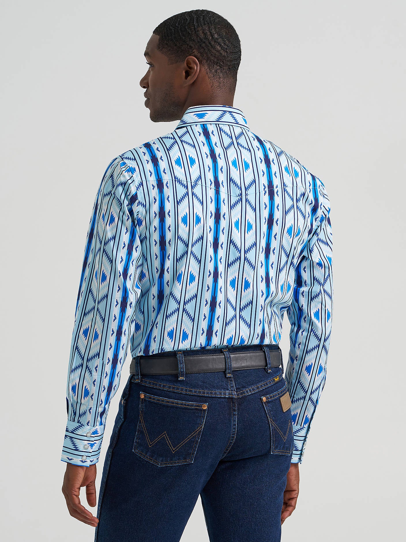 Wrangler Men's Checotah Icy Long Sleeve Snap Shirt-112379225