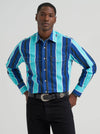 Wrangler Men's Cobalt Storm Brushpopper Shirt-112379229