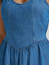 Wrangler Ladies Mid Denim Princess Waist Tank Dress-112379498