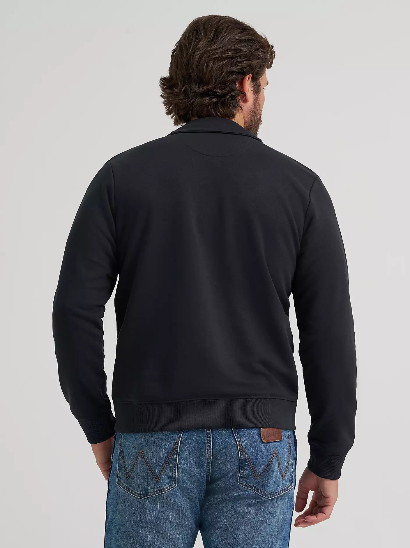 Wrangler Mens Longhorn Quarter Zip Fleece Pullover 112379609