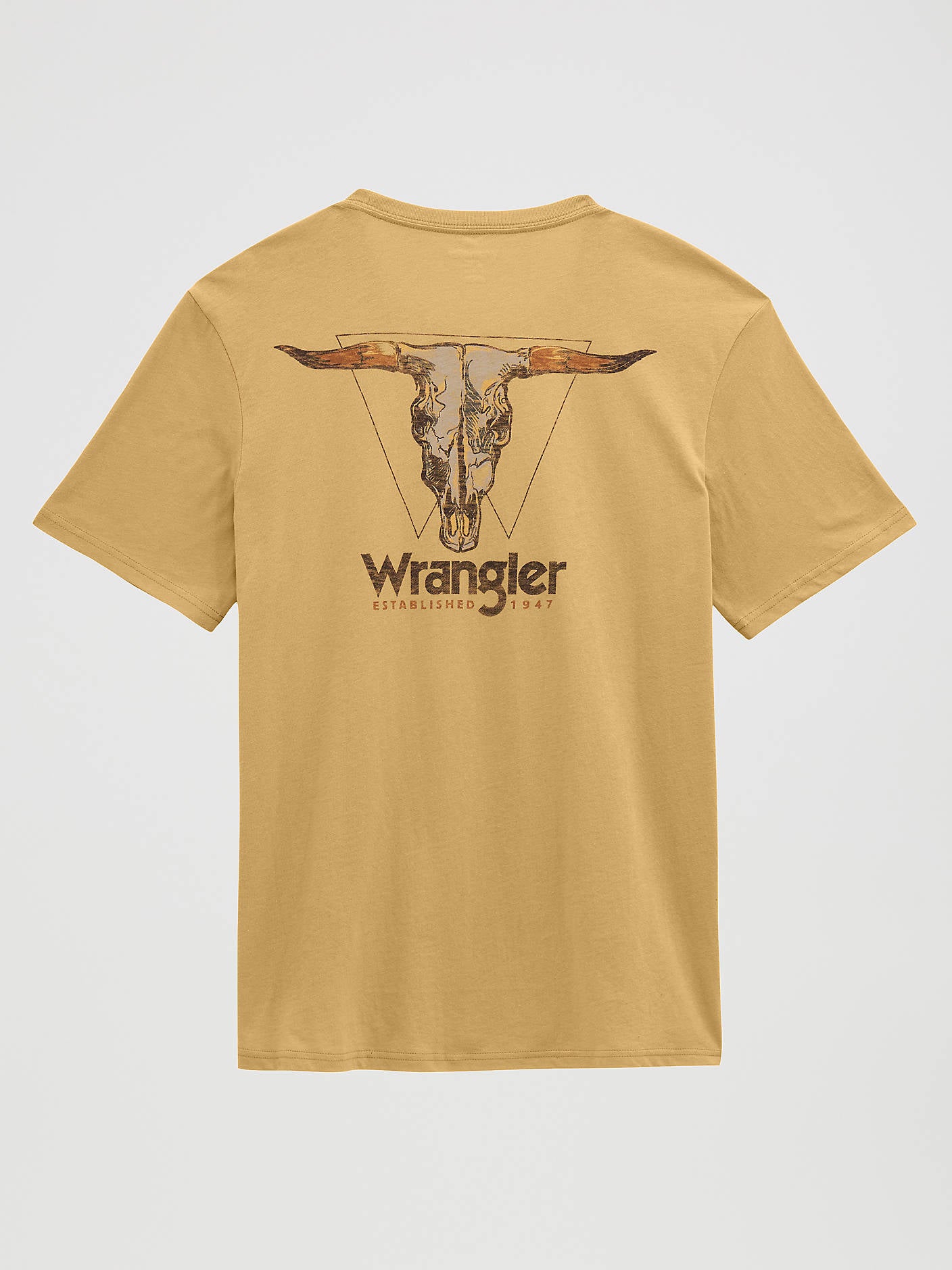 Wrangler Men's High Desert Skull Graphic T-Shirt - Curry Heather - 112380268