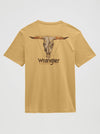 Wrangler Men's High Desert Skull Graphic T-Shirt - Curry Heather - 112380268