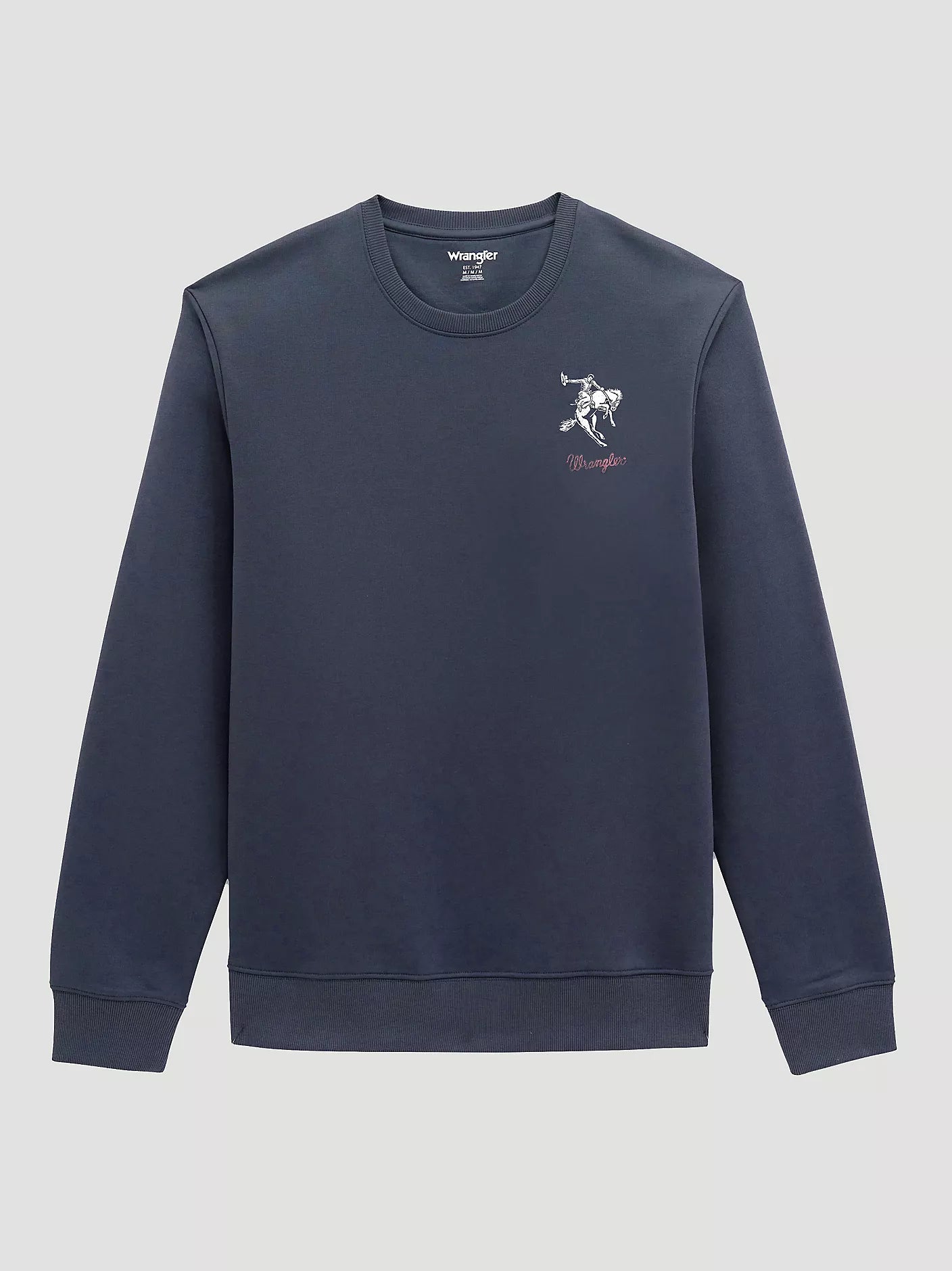 Wrangler Mens Bucking Rider Graphic Fleece Sweatshirt 112380291