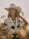 Wrangler Ladies Lainey Wilson White Camp Shirt-112380469