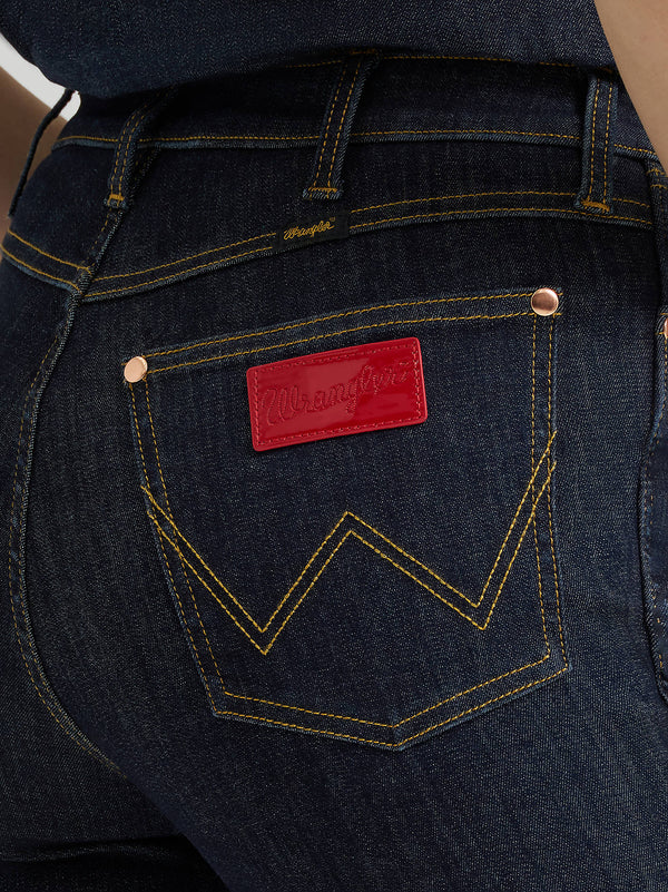 Wrangler Ladies Dark Rinse Lainey Wilson Flare Jeans-112380510