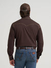 Wrangler Men's Retro Premium Western Snap Shirt Bark 112381533