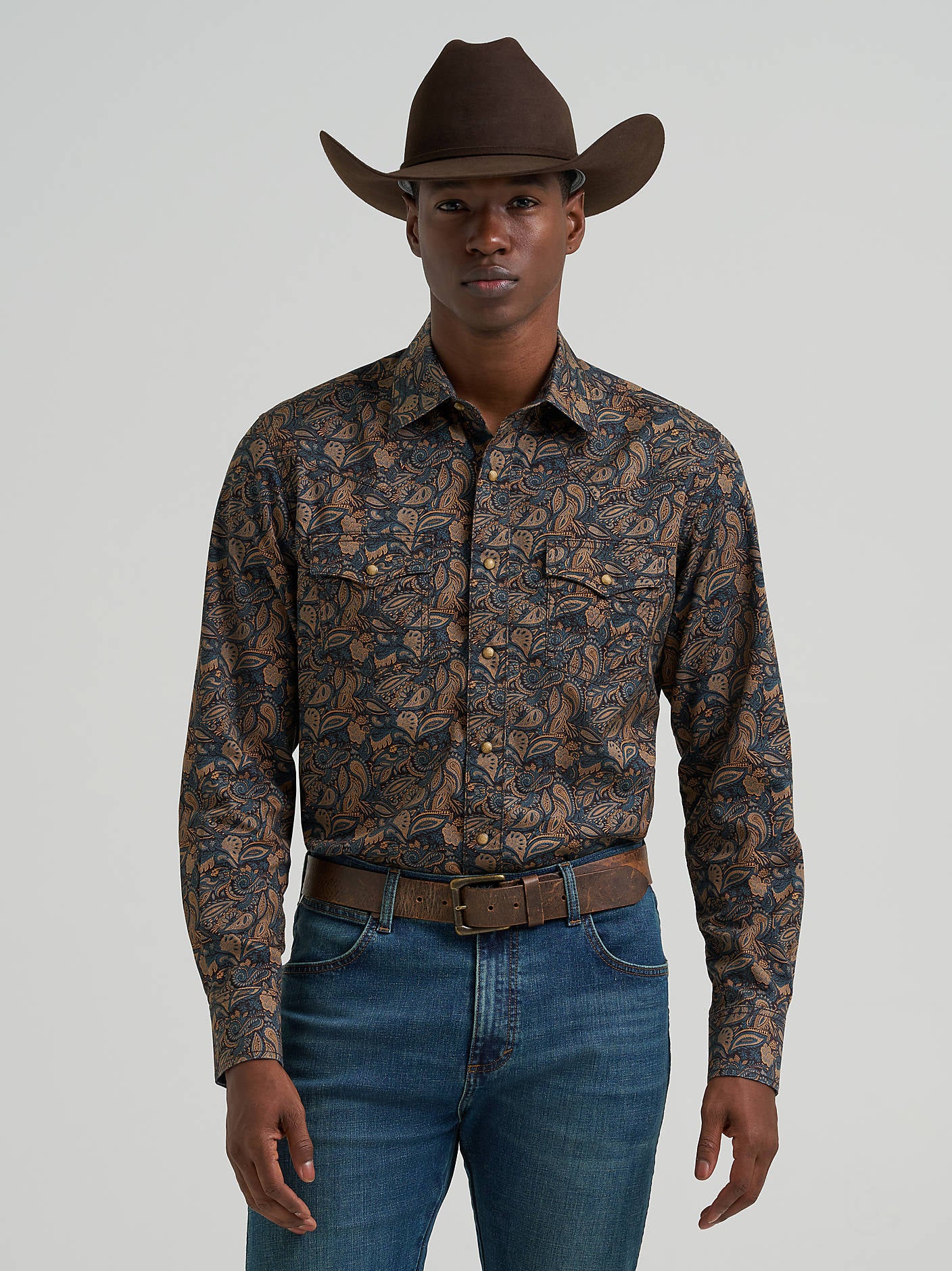Wrangler Men's Retro Long Sleeve Snap Shirt 112381534
