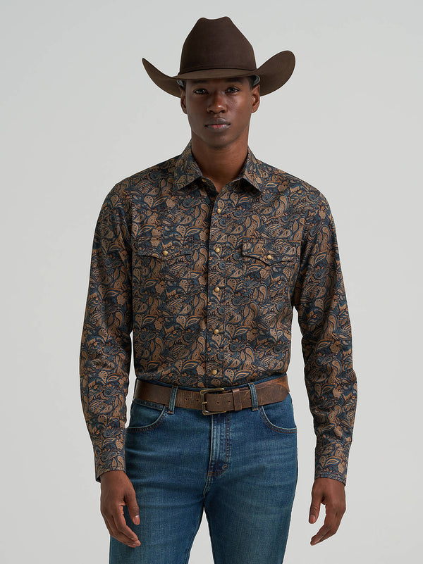 Wrangler Men's Retro Long Sleeve Snap Shirt 112381534