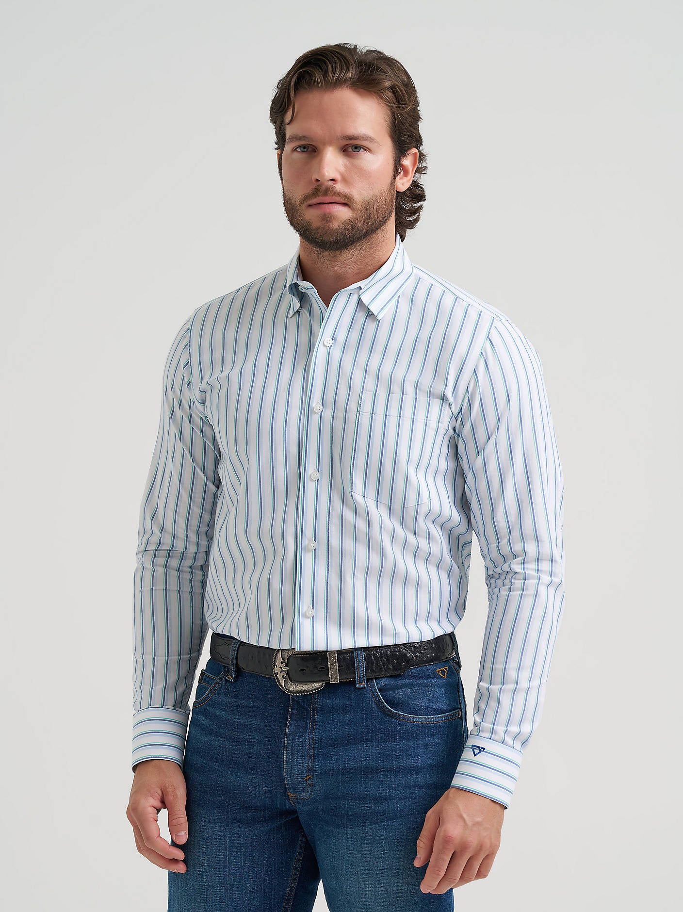 Wrangler Men's Cody Johnson One Pocket Button Down Shirt - 112381548