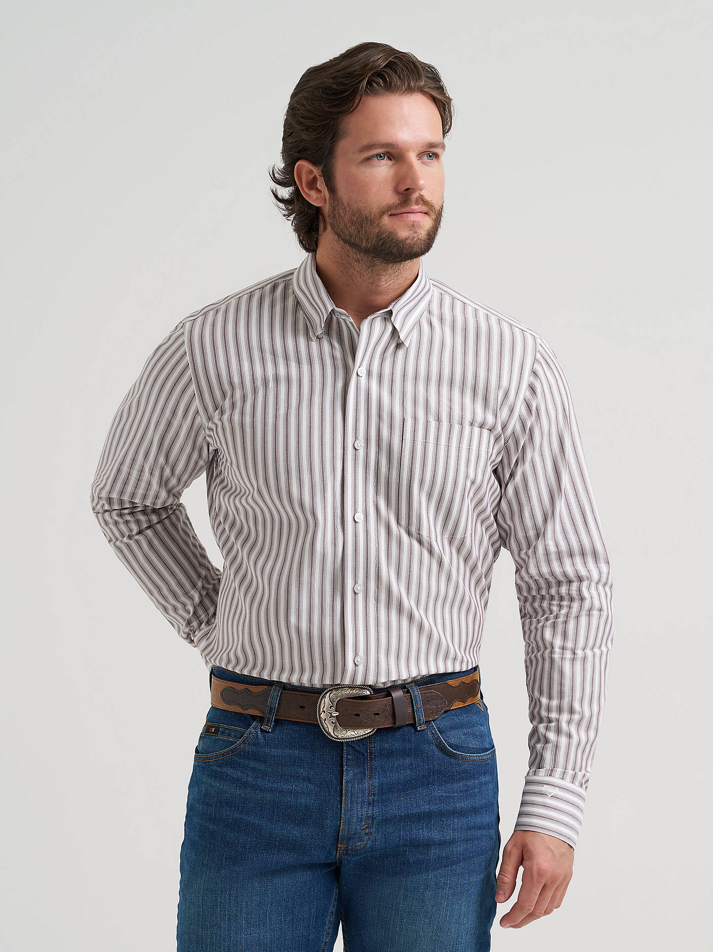 Wrangler Men's Cody Johnson Pocket Button Down Shirt 112381553