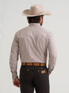 Wrangler Men's Wrinkle Resist Long Sleeve Western Snap Stripe Shirt - Cinnamon - 112381653