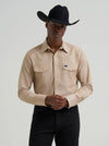 Wrangler Men's Cowboy Cut Long Sleeve Snap Work Shirt Khaki 112381688