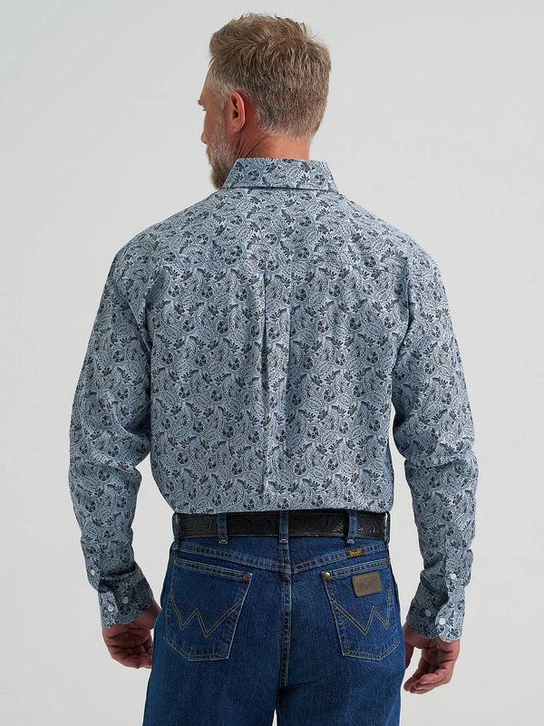 Wrangler Men's George Strait™ Long Sleeve Button Down One Pocket Shirt - 112381960