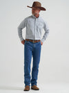 Wrangler Men's George Strait Long Sleeve Button Down Plaid 112381970