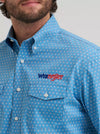 Wrangler Men's Logo Long Sleeve Button-Down Print Shirt - 112381985