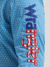 Wrangler Men's Logo Long Sleeve Button-Down Print Shirt - 112381985