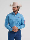 Wrangler Men's Logo Long Sleeve Button-Down Print Shirt - 112381985