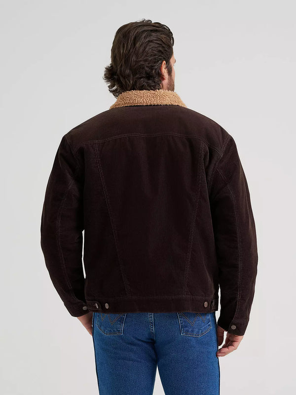 Wrangler Men's Cowboy Cut Sherpa Lined Corduroy Jacket 112382099