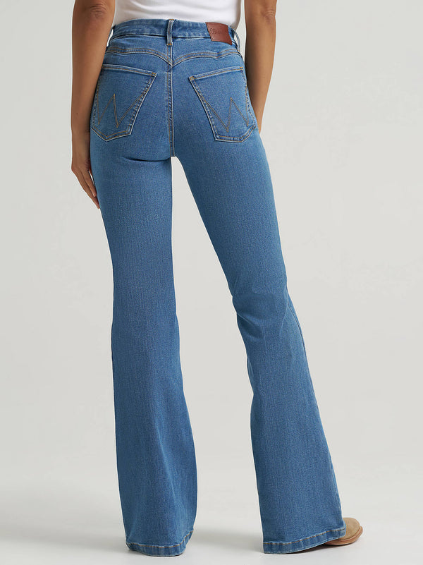 Wrangler Ladies Bespoke High Rise Fashion Flare Jean - 112382270
