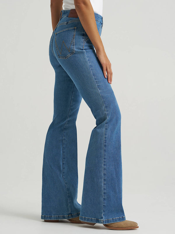 Wrangler Ladies Bespoke High Rise Fashion Flare Jean - 112382270