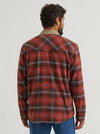 Wrangler Men's All Terrain Gear Lined Flannel Shirt Jacket Red 112382478