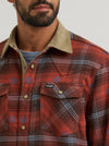 Wrangler Men's All Terrain Gear Lined Flannel Shirt Jacket Red 112382478