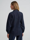 Wrangler Ladies Denim Bow Snap Shirt 112382509