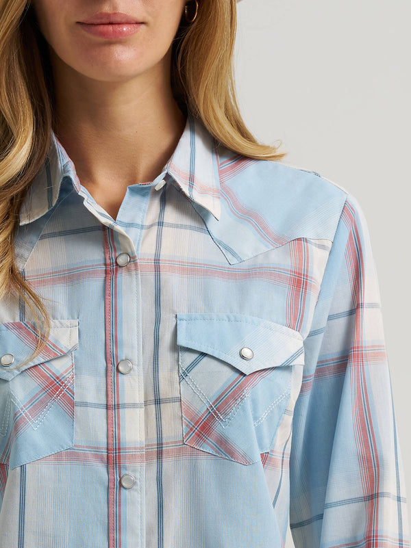 Wrangler Ladies Essential Western Snap Shirt - 112382518