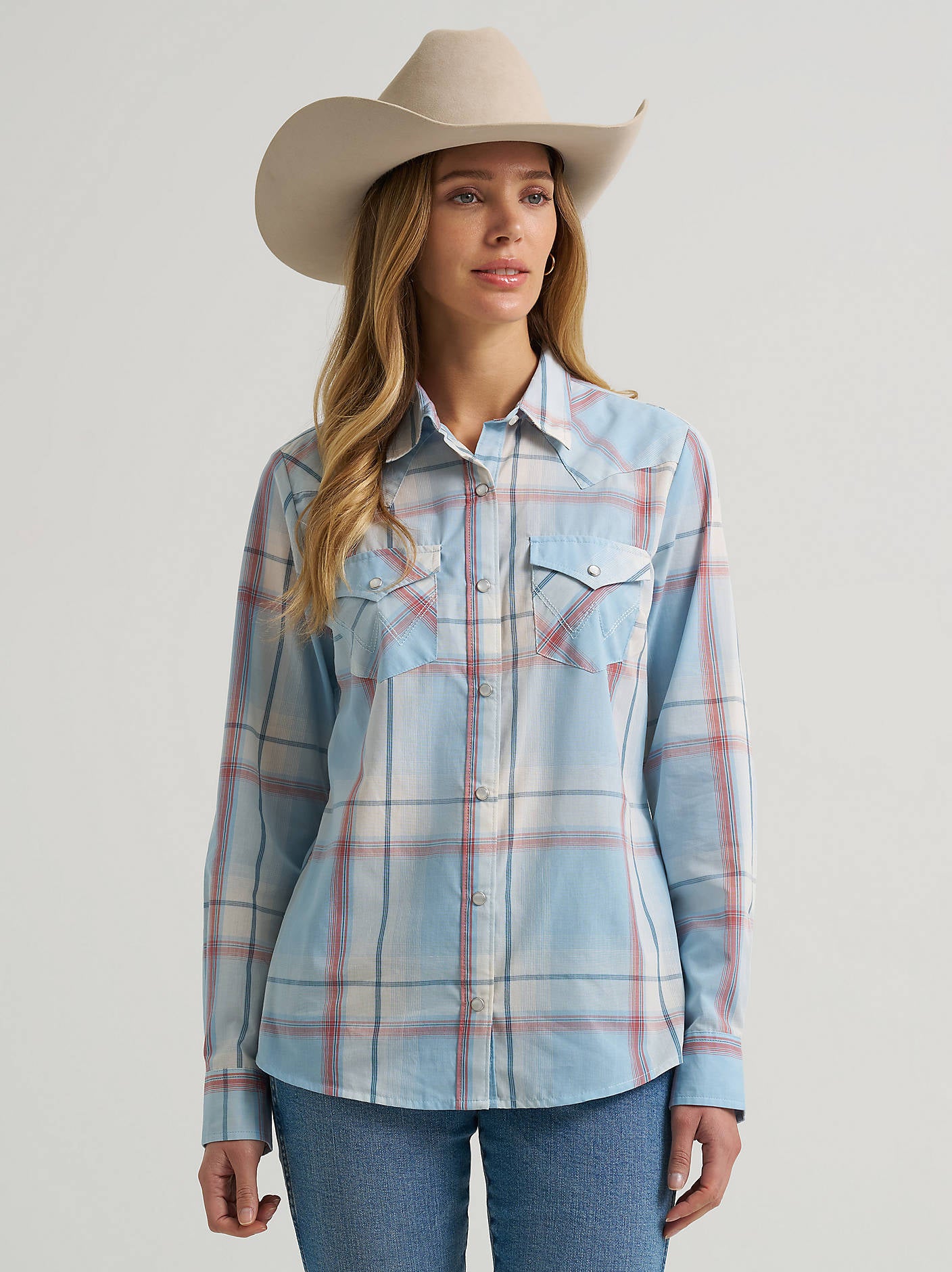 Wrangler Ladies Essential Western Snap Shirt - 112382518