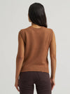 Wrangler Ladies Horse Sweater Vest Brown 112382527