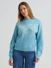 Wrangler Ladies Canyon Sweater Blue 112382589
