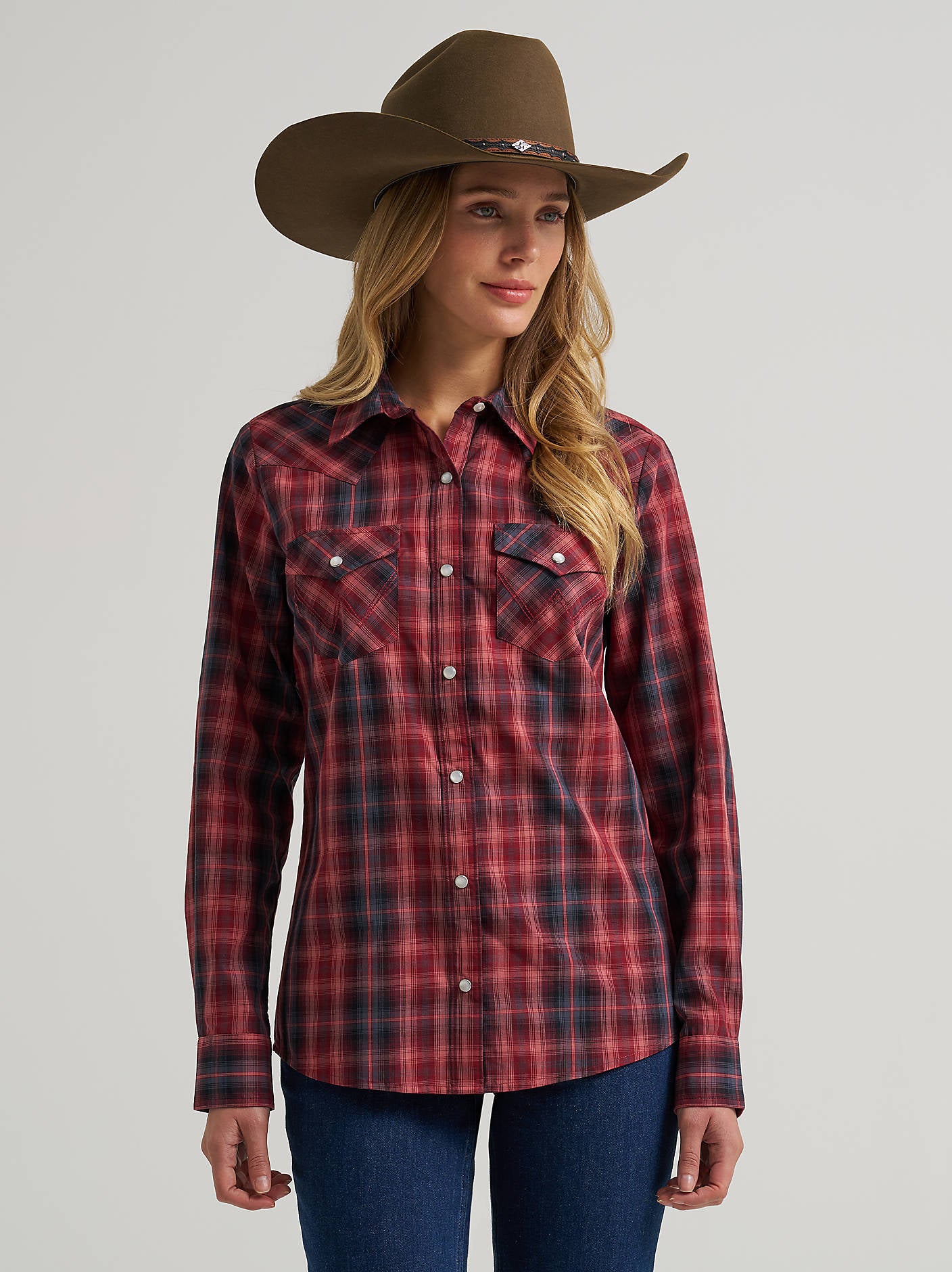 Wrangler Ladies Essential Western Snap Shirt - 112382590