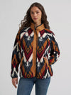 Wrangler Ladies Hay Away Big Sky Sherpa Snap Jacket 112382669