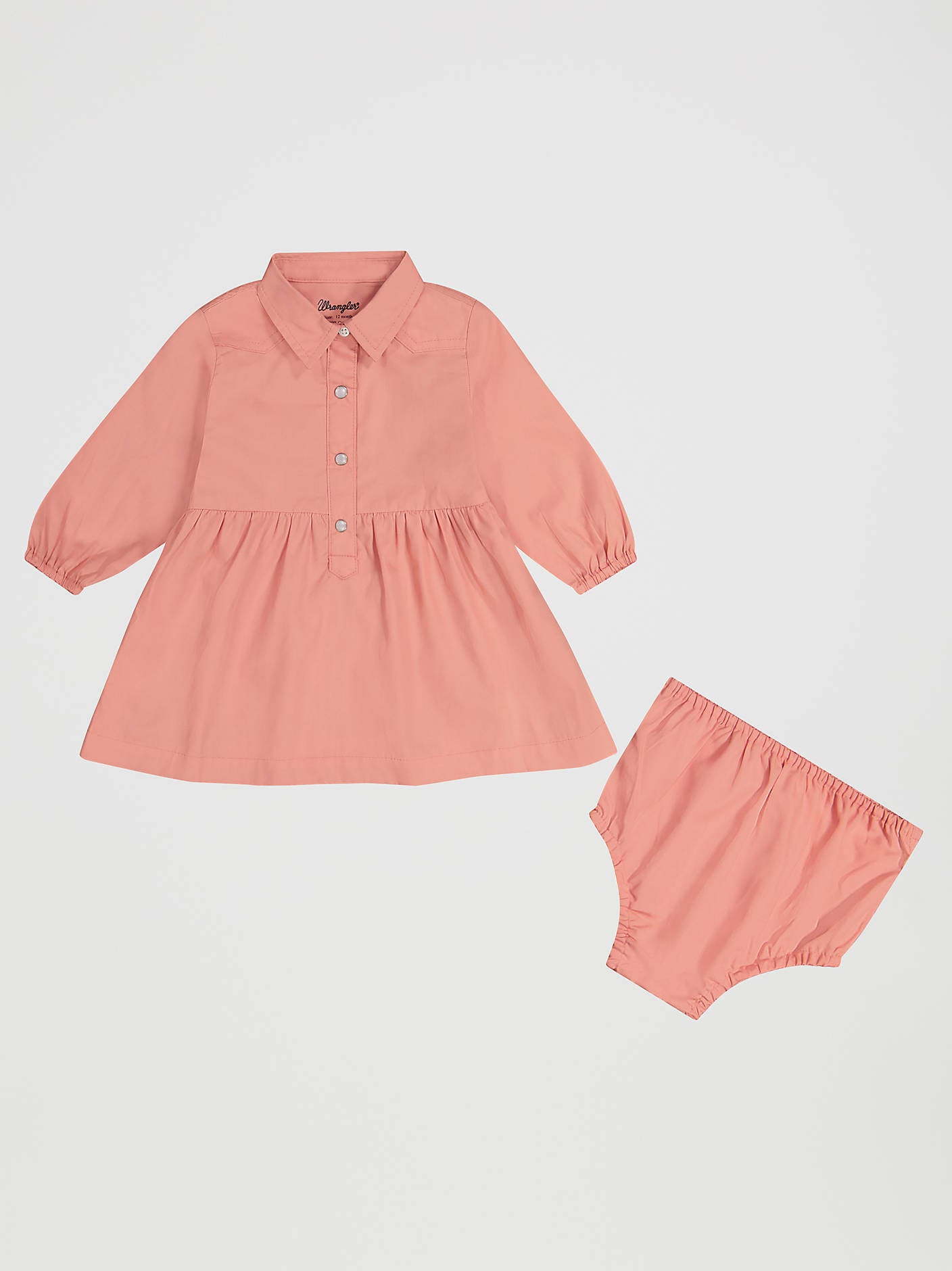 Wrangler Little Girl's Long Sleeve Western Snap Dress - 112382700