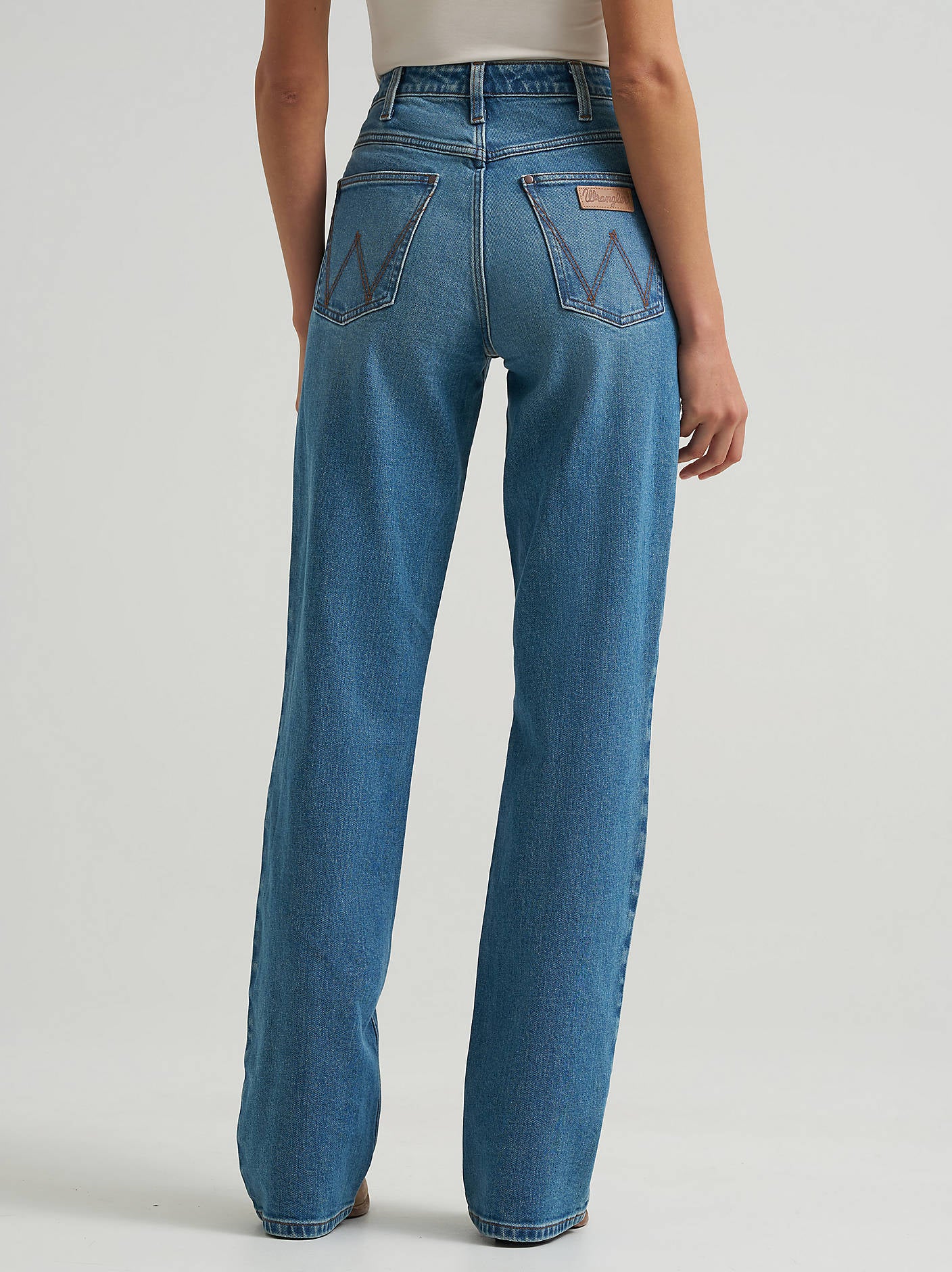 Wrangler Ladies High Rise Skylar Relaxed Bootcut Wrangler Riding Jean - Ryan - 112382724