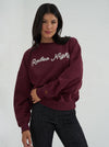 Wrangler Ladies Lainey Wilson Rodeo Nights Sweatshirt Burgundy 112382793