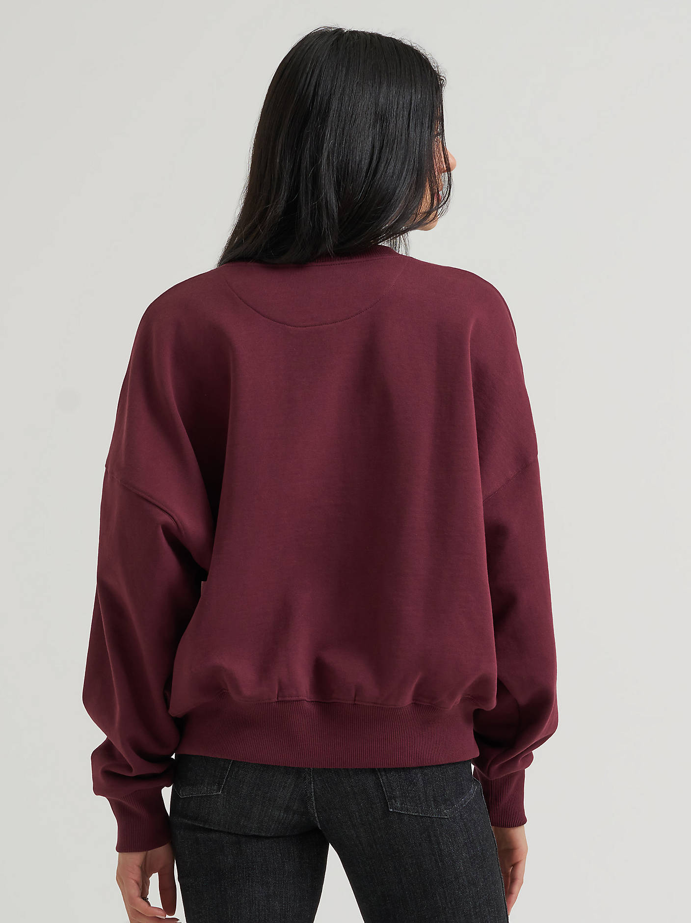 Wrangler Ladies Lainey Wilson Rodeo Nights Sweatshirt Burgundy 112382793