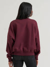 Wrangler Ladies Lainey Wilson Rodeo Nights Sweatshirt Burgundy 112382793