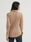 Wrangler Ladies Lainey Wilson Rose Gold Snap Shirt 112382814