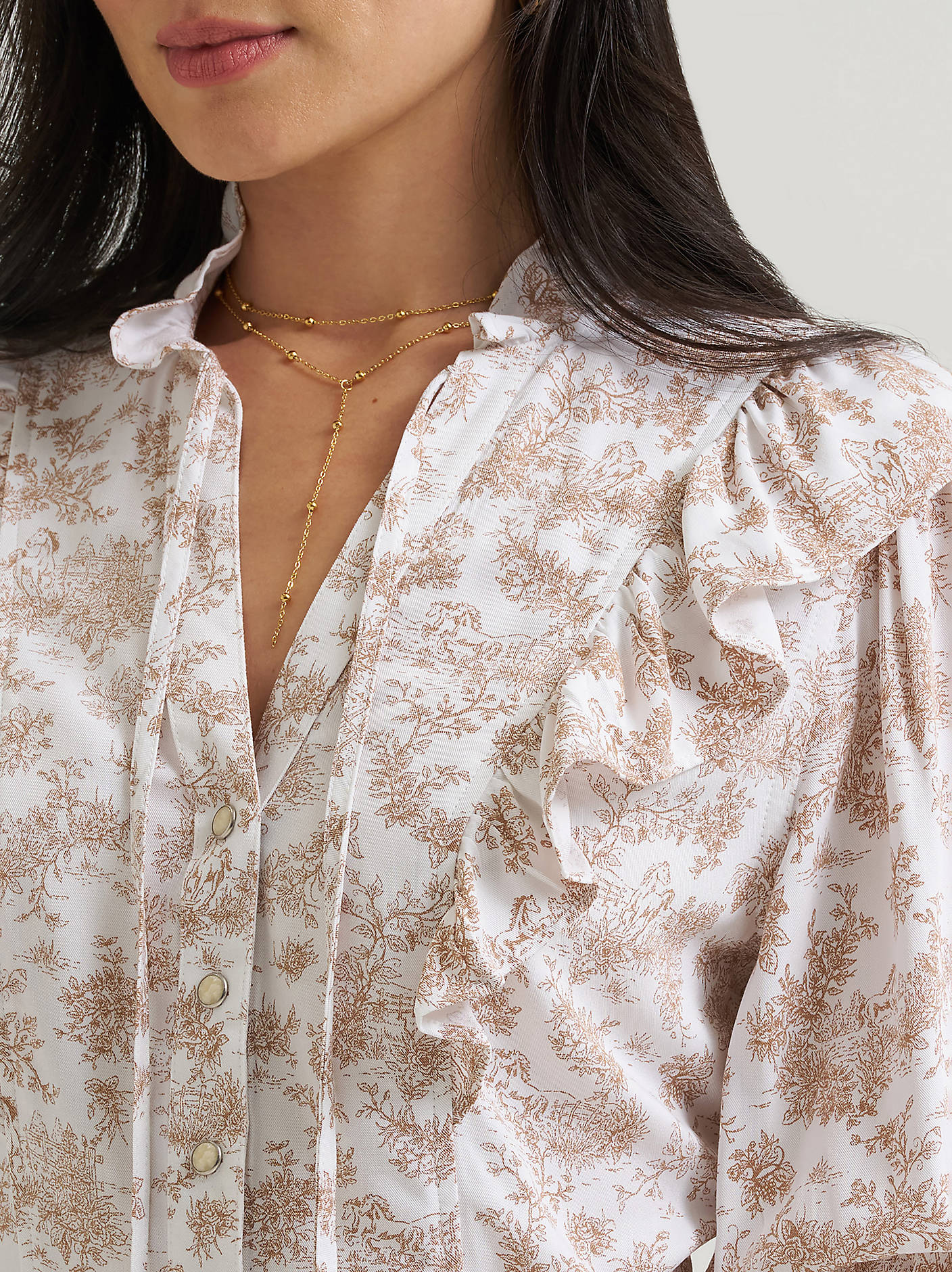 Wrangler Ladies Lainey Wilson Folk Floral Blouse 112382881