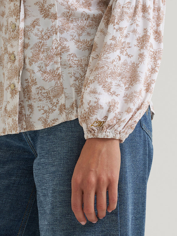 Wrangler Ladies Lainey Wilson Folk Floral Blouse 112382881
